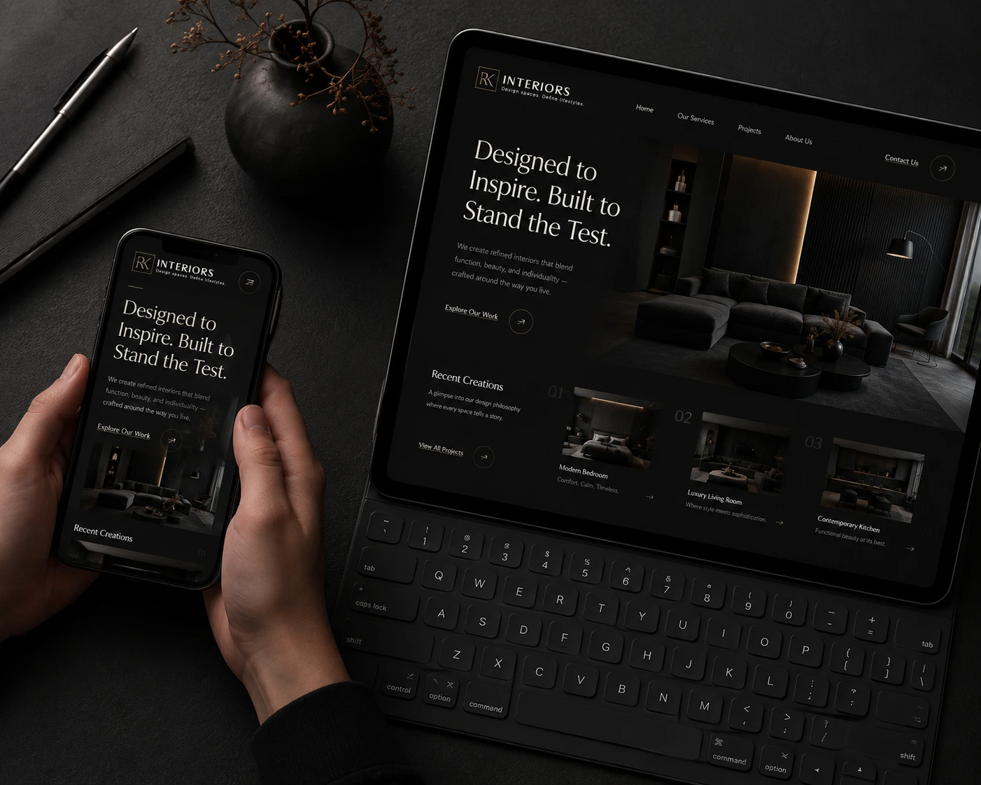 Luxury Interior Design Landing Page