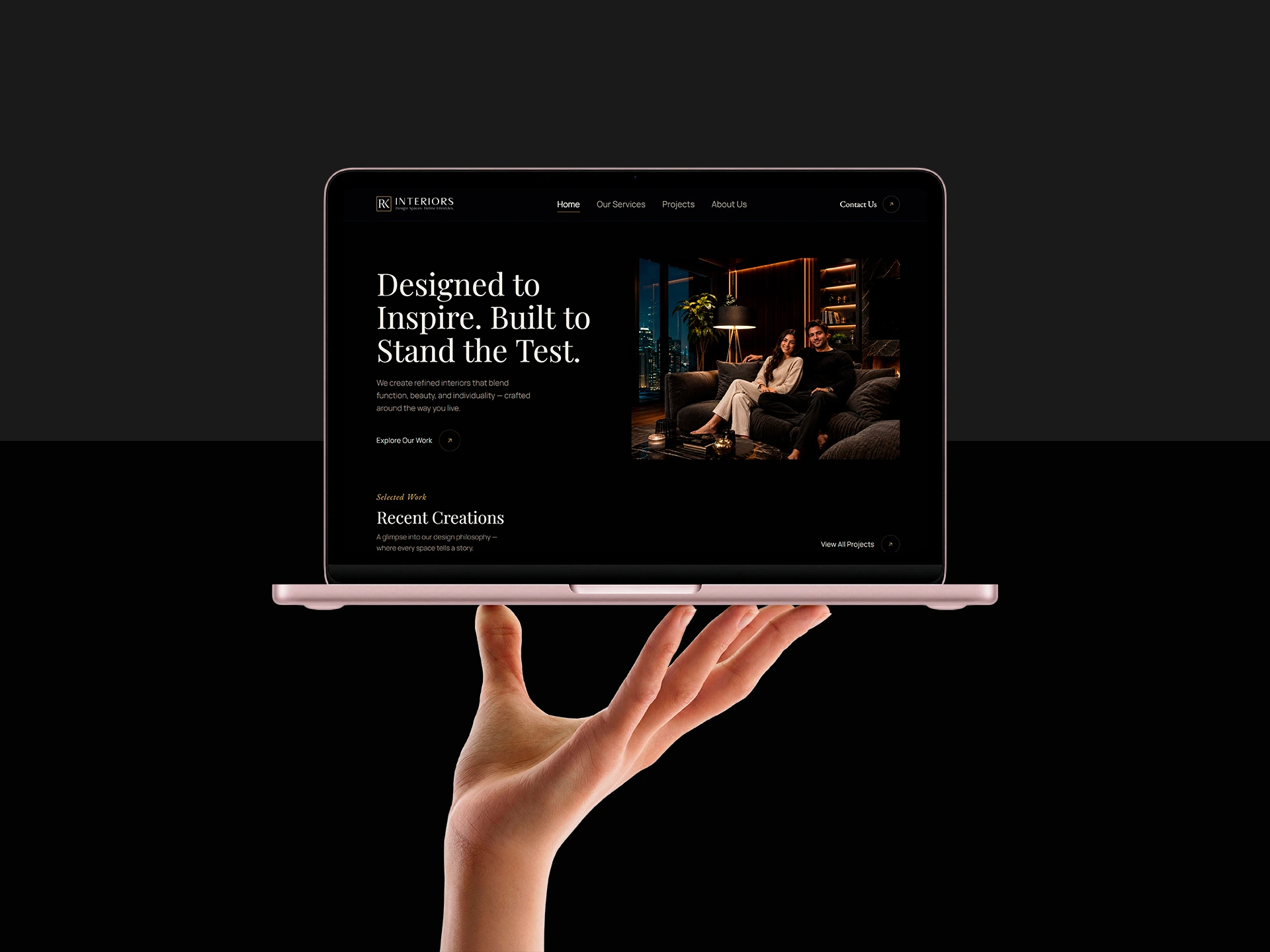 Luxury Interior Design Landing Page