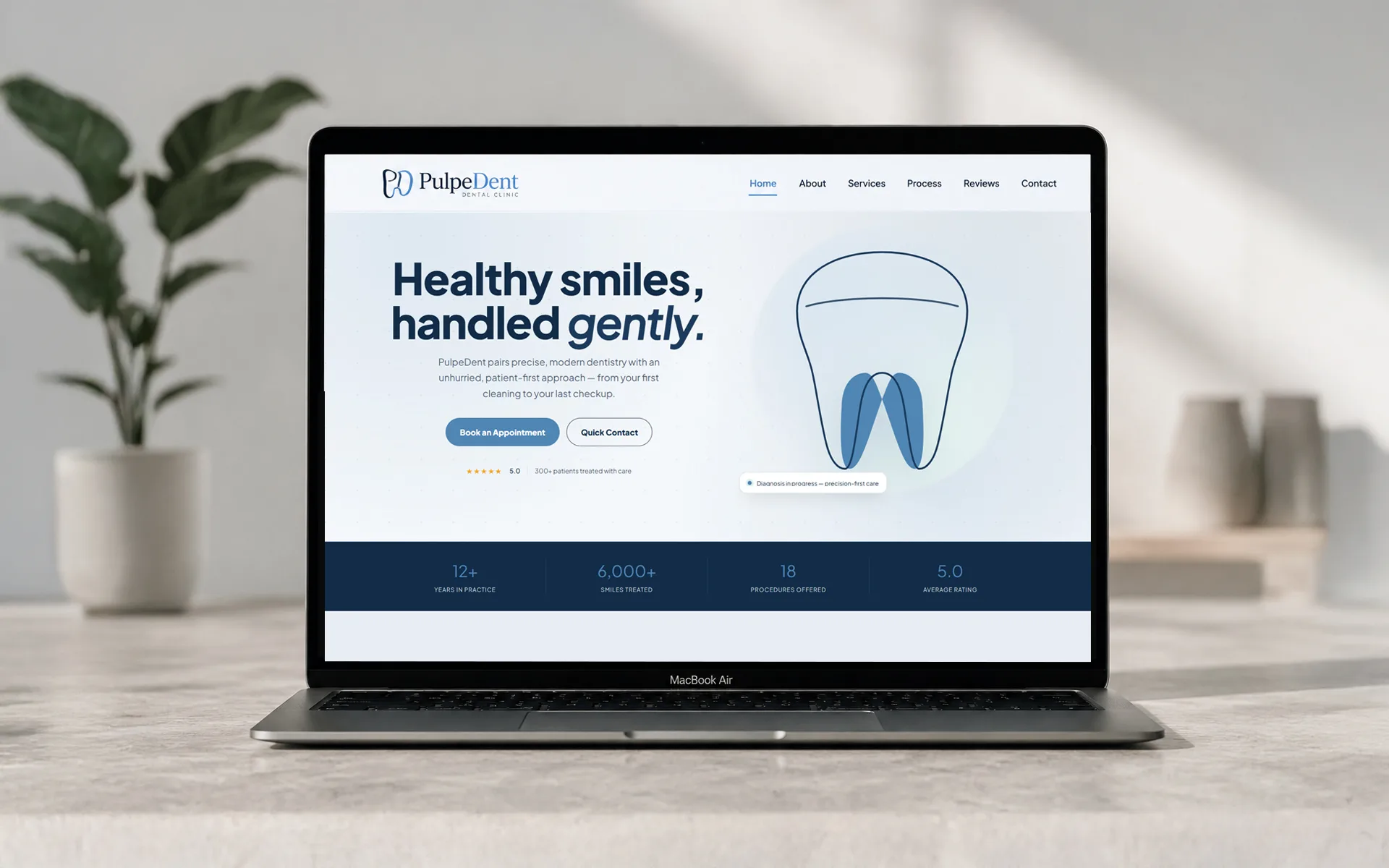 Modern Dental Studio Website