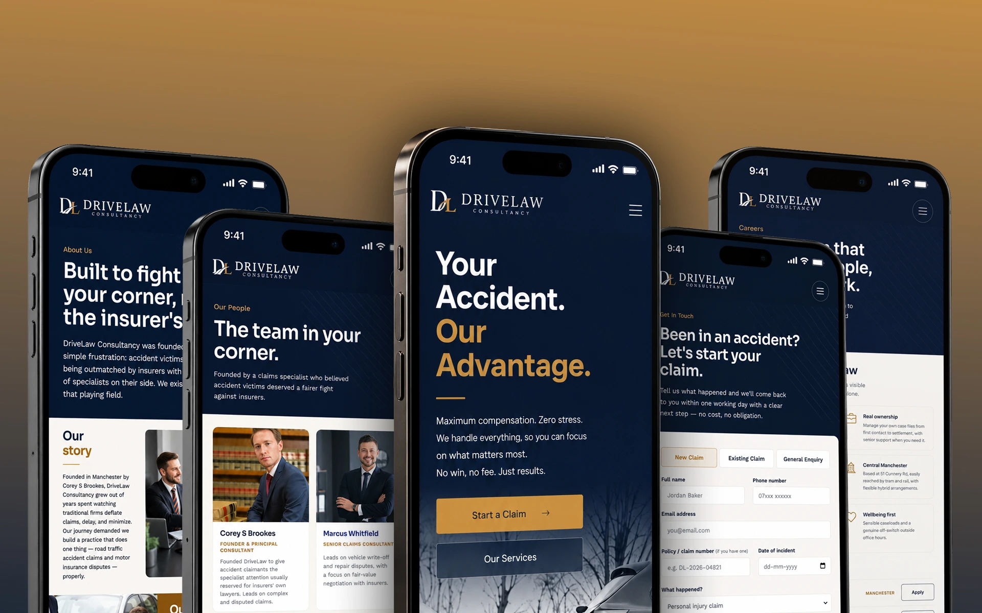 Insurance Lawyer Website